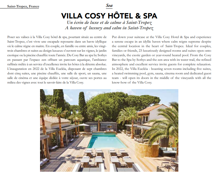Villa Cosy, hôtel &amp; spa: Un écrin de luxe et de calme à Saint-Tropez