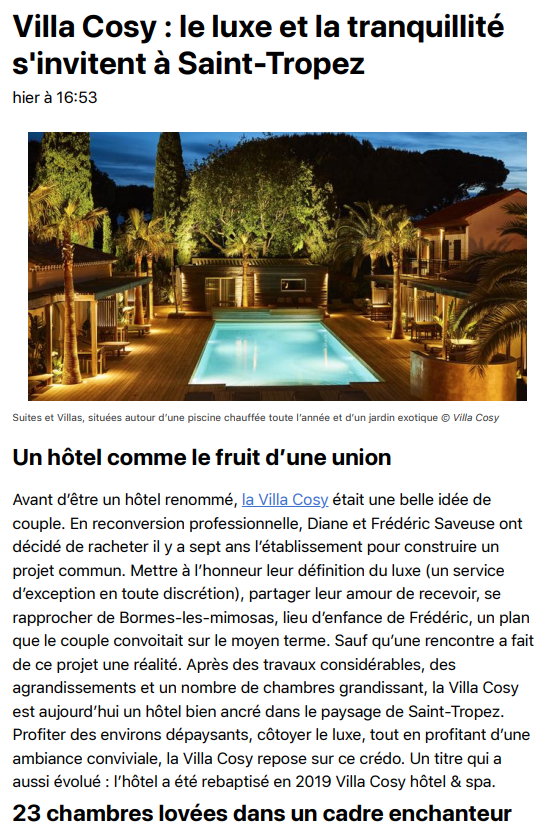 Villa Cosy: Le luxe et la tranquilité s'invitent à Saint-Tropez