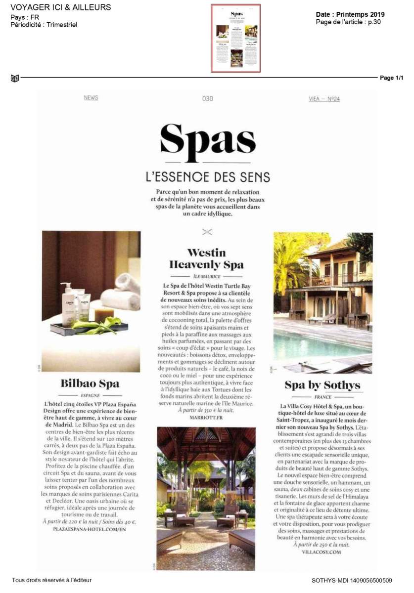 The essence of the senses in the magazine traveling here and elsewhere, spring 2019