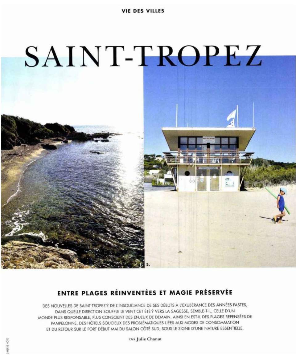 Rivista Maison Cote du Sud - vita di città - Saint-Tropez